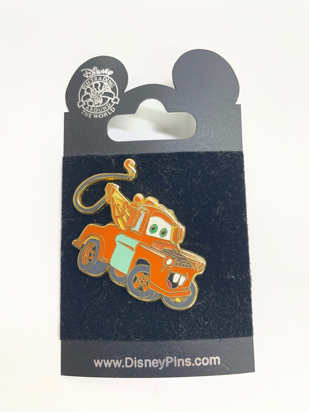 Disney Mater Enamel Trading Pin - Orange with Teal Accents
